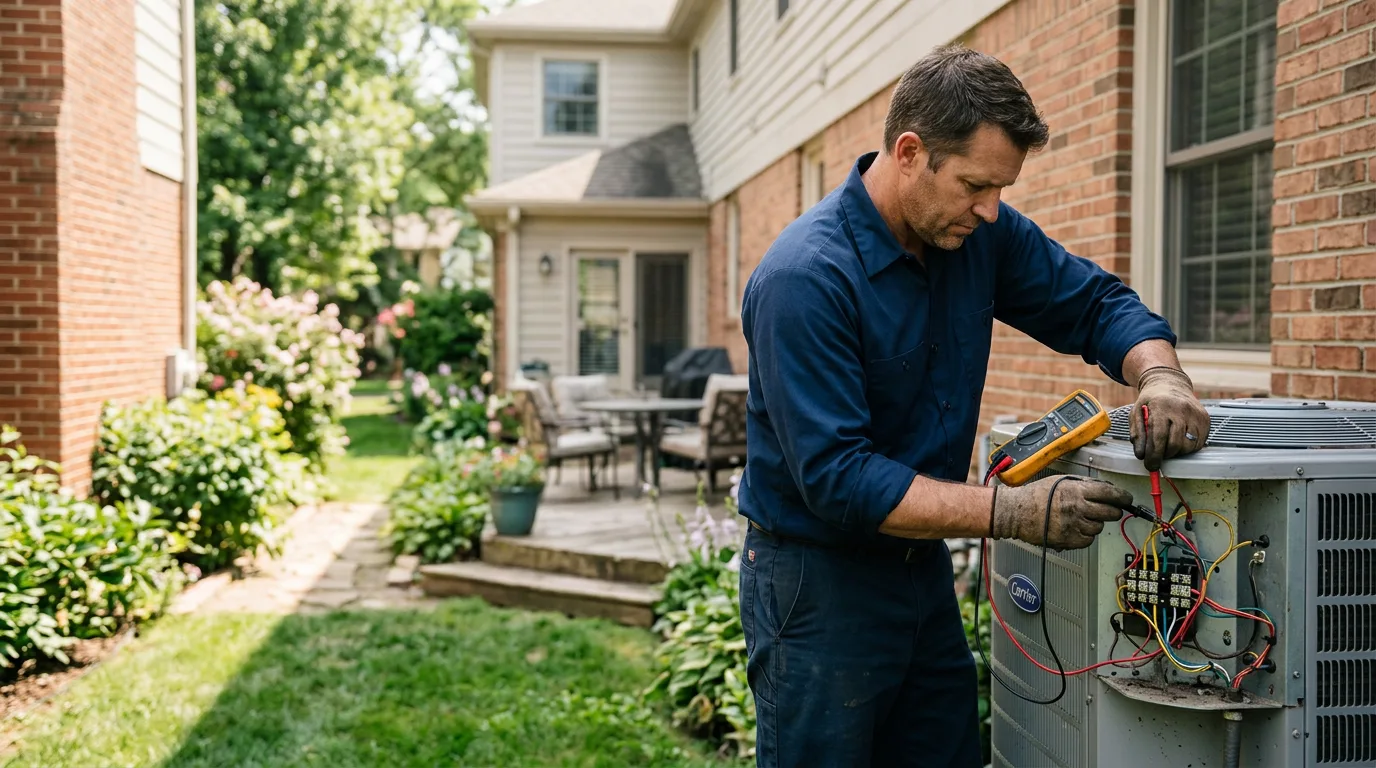 HVAC technician working near Rockville, UT
